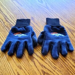 Denver Broncos Navy Blue Gloves